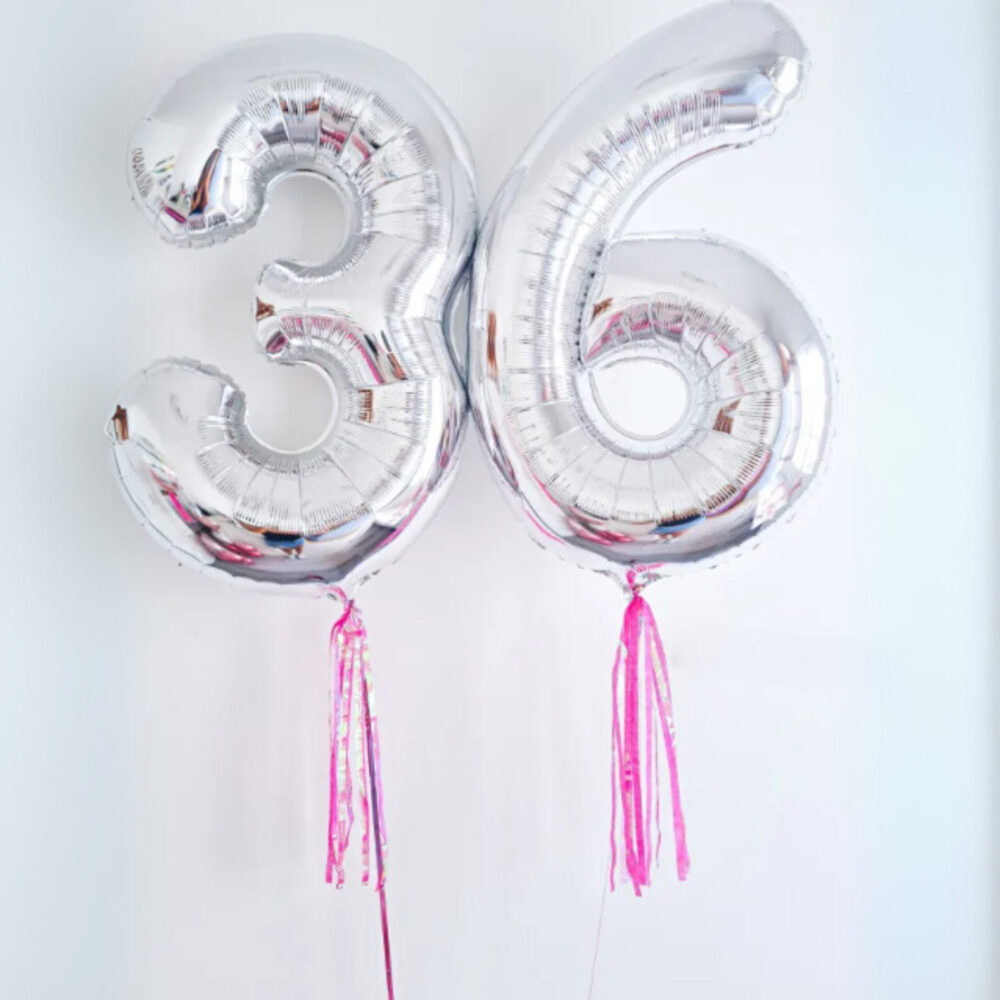 2 números metálicos HELIO 55cm